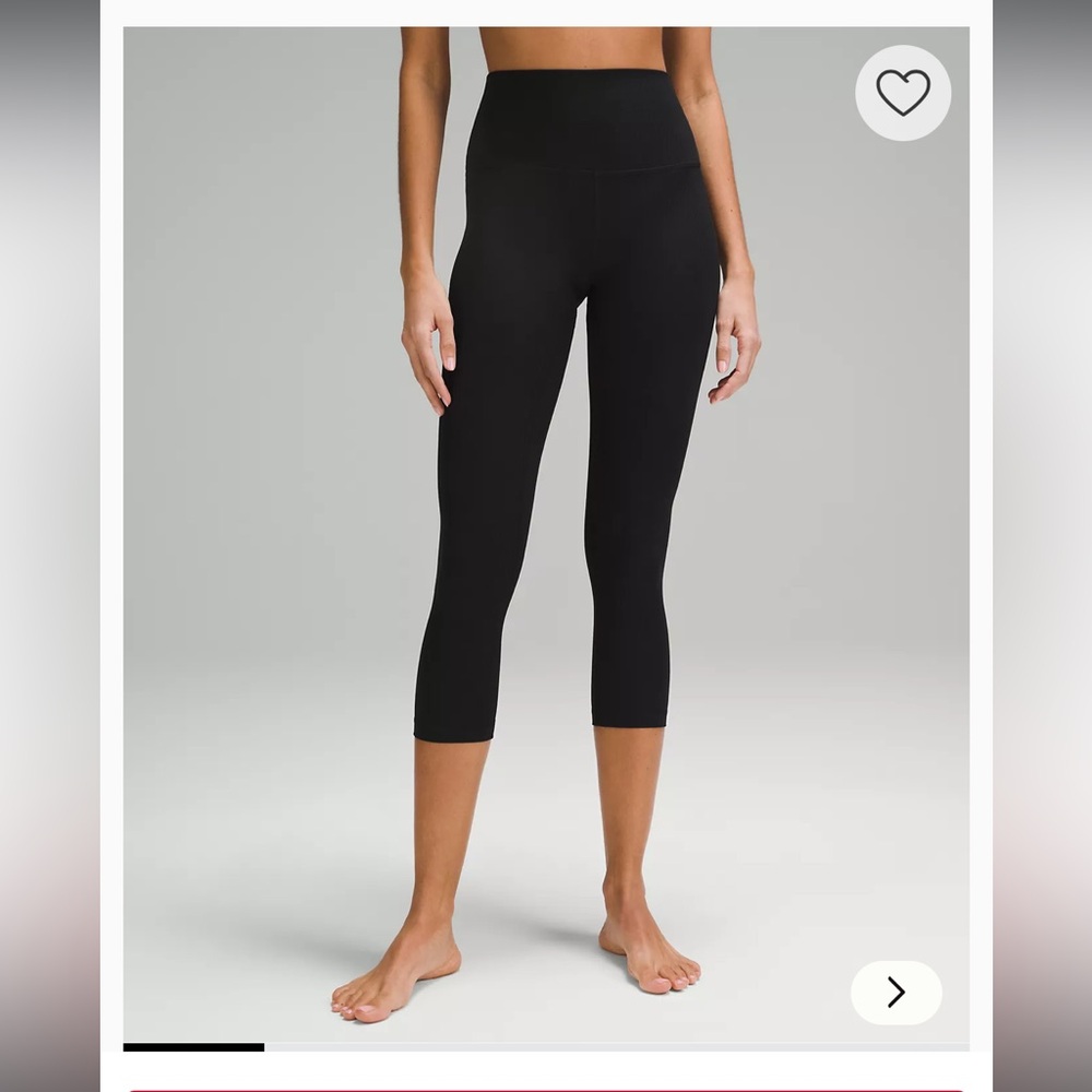 Lululemon High Rise Align Leggings - Ribbed 12